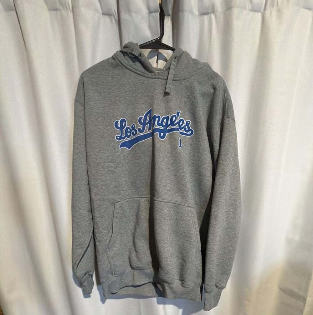 21 Pro USA Los Angeles Hoodie Size L Gray